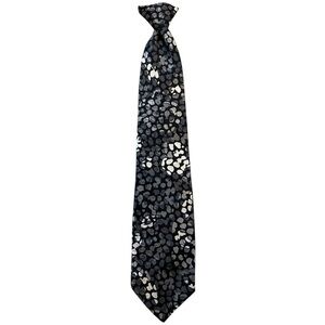 Vintage Resisto Gray Polka Dot Clip On Neck Tie